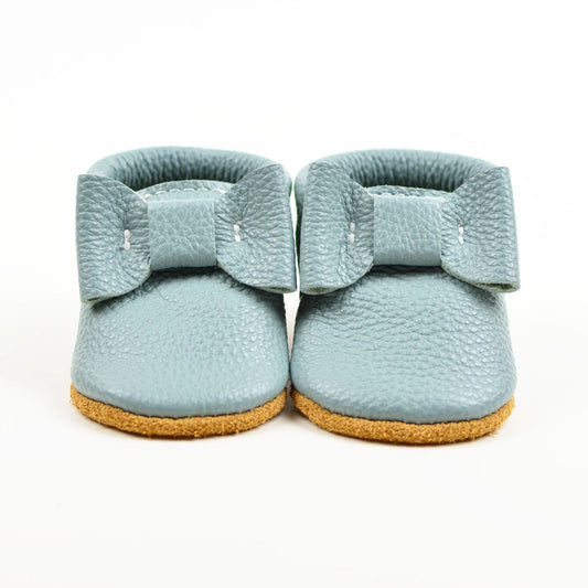 Bow Moccasins (Sizes 0-2) Baby and Toddler Kids Children Leather Shoes