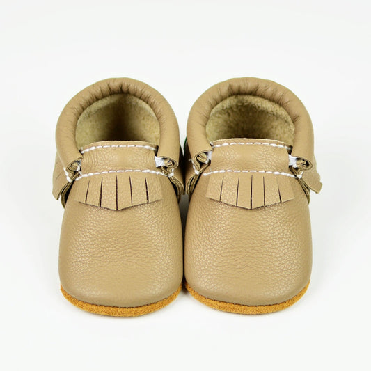 Moccasins (Sizes 0-2) Baby Infant Leather Soft Soled Shoes