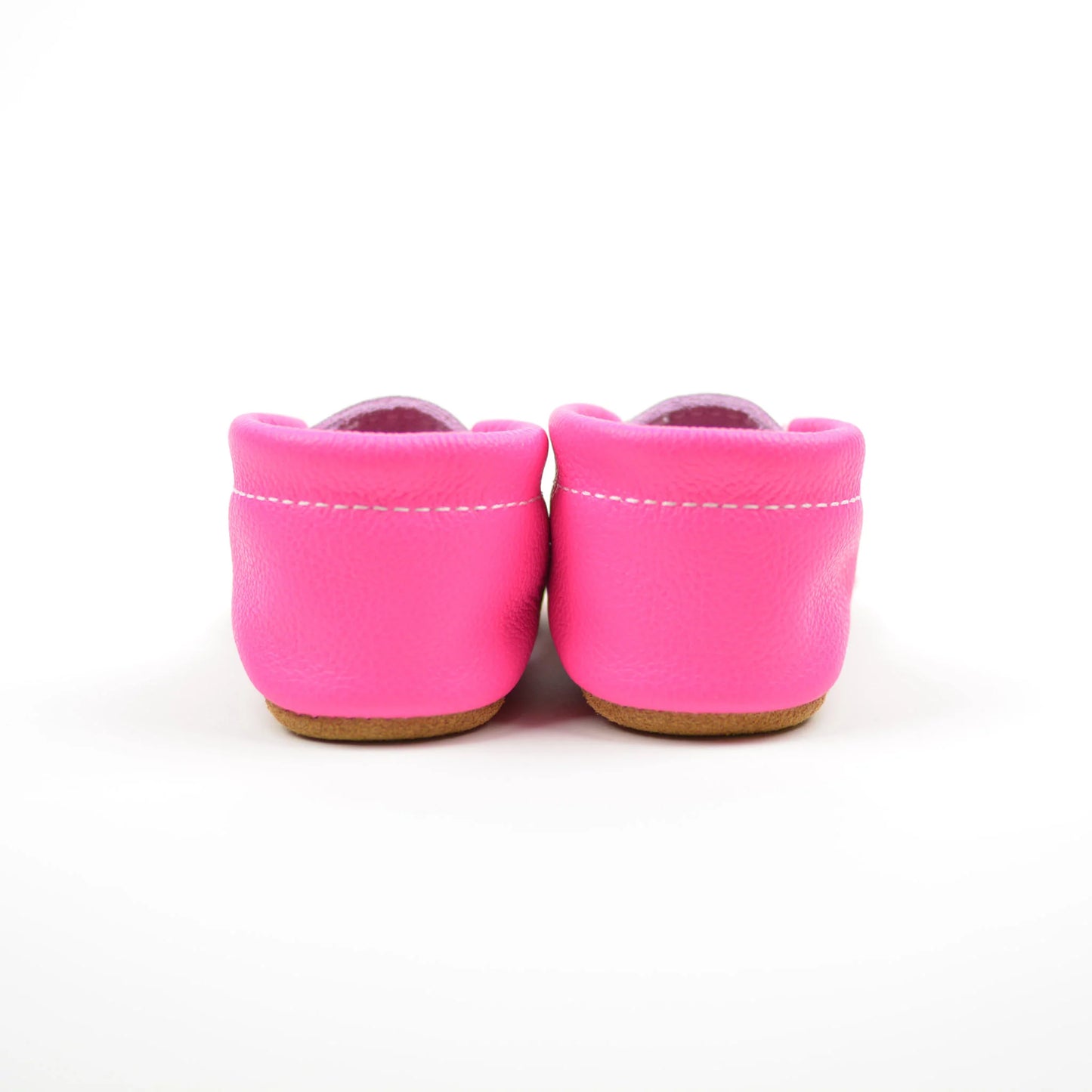 RTS Fiesta Neon Pink Bow Moccasins - Size 2 (6-12M) (4.5")