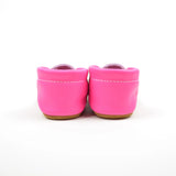 RTS Fiesta Neon Pink Bow Moccasins - Size 3 (12-18M) (5")