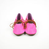 Fiesta Neon Pink Lace Mary Janes Baby and Toddler Shoes Sizes 3-7