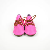 RTS Fiesta Neon Pink Oxford Boots - Size 3 (12-18M) (5")