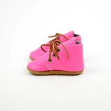 RTS Fiesta Neon Pink Oxford Boots - Size 2 (6-12M) (4.5")
