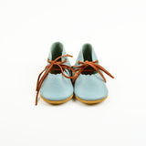 Blue Sage Lace Mary Janes (Sizes 0-2) Baby and Toddler Kids Children Leather Shoes