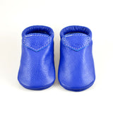 RTS Maliblue Lokicks With Same Color Leather Soles - Size 3 (12-18M)(5")
