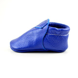 RTS Maliblue Lokicks With Same Color Leather Soles - Size 3 (12-18M)(5")