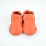 Spooky Orange Lokicks - Baby and Toddler Soft Soled Leather Shoes