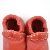 RTS Classic Red Lokicks With Same Color Leather Soles - Size 1 (3-6M) (4")