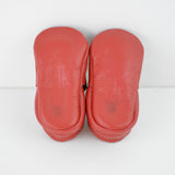 RTS Classic Red Lokicks With Same Color Leather Soles - Size 2 (6-12M) (4.5")