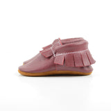 Cranberry Moccasins - Baby and Toddler Soft Soled Leather Shoes