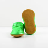 Christmas Green Lokicks - Baby and Toddler Soft Soled Leather Shoes