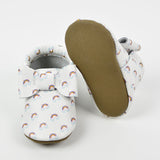 RTS Rainbows Over Clouds - Bow Moccs - Sizes 3-7