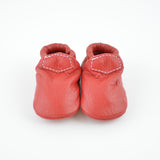 RTS Classic Red Lokicks With Same Color Leather Soles - Size 1 (3-6M) (4")